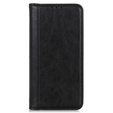 Case for Sony Xperia 1 V, Wallet Litchi Leather, black