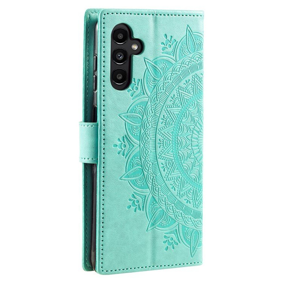 Flip case for Samsung Galaxy A55 5G, Mandala Flower, green