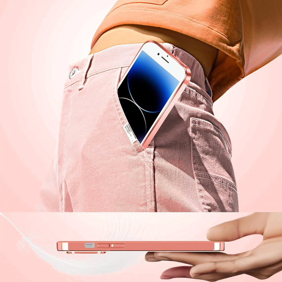 Case for iPhone 7 / 8, Electro MagSafe, pink + Screen Glass
