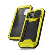 Case for iPhone 13, R-JUST CamShield Slide, armoured, yellow / black