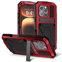 Armored case for iPhone 16 Pro, R-JUST, red
