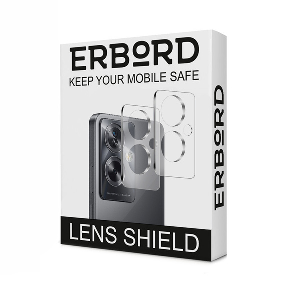 2x ERBORD tempered glass for camera to Oppo A79 5G, transparent