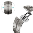 Stainless segments bracelet for Apple Watch 7/6/5/4/SE/3/2/1 45/44/42mm, Silver