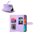 Flip case for Samsung Galaxy A36 5G, Wallet Zipper Pocket, purple