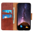 Flip case for Samsung Galaxy S25 Edge, Crazy Horse Wallet, brown