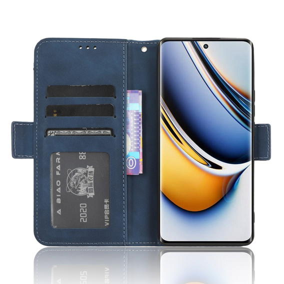Flip case for Realme 11 Pro 5G / Pro+ 5G, Card Slot, dark blue