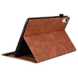 Case for iPad 10.9 2022 10 Gen, Classic, with space for stylus, brown