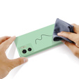 Case for Motorola Edge 40 5G, Silicone Lite, green