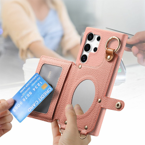 Case for Samsung Galaxy S25 Ultra, GKK Leather, black