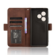 Flip case for Realme GT 6 / 6T, Card Slot, brown