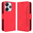 Flip case for Xiaomi Redmi 13, Card Slot, red