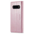 CASEME flip case for Samsung Galaxy S10+ Plus, Waxy Textupink, pink