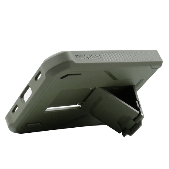 Armored Case for Samsung Galaxy Z Flip 4 5G, Dexnor Clip Holder, green
