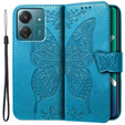 Flip case for Xiaomi Redmi 13C / Poco C65, Butterfly, blue