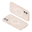 Case for iPhone 17, for MagSafe, glitter, translucent gold