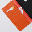 Leather case for Samsung Galaxy S20 Ultra, ERBORD Grain Leather, orange