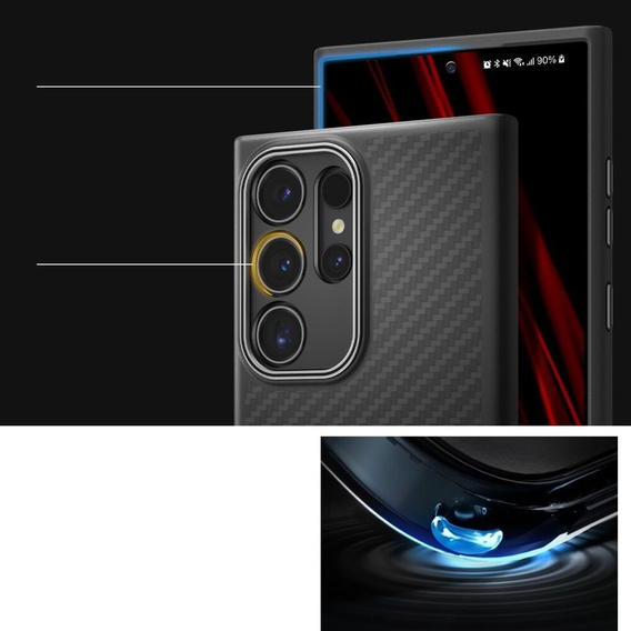 Spigen Enzo Aramid Case Black for Samsung Galaxy S24 Ultra