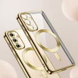 Case for Samsung Galaxy S23 Plus, Electro MagSafe, gold + Screen Glass