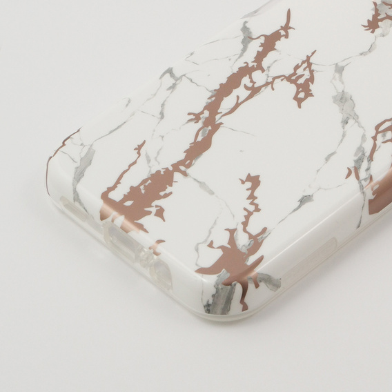 Case for Samsung Galaxy A14 4G/5G, Suritch Full Body Marble, white