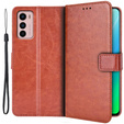 Flip case for Motorola Moto G42 4G, Crazy Horse Wallet, brown