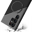 Case for Samsung Galaxy S23 Ultra, Magsafe Slim Carbon, black / grey