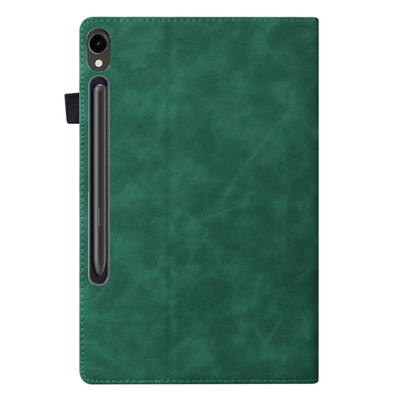 Case for Samsung Galaxy Tab S10 FE+ Plus, Classic, with space for stylus, green