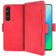 Flip case for Sony Xperia 1 V, Card Slot, red
