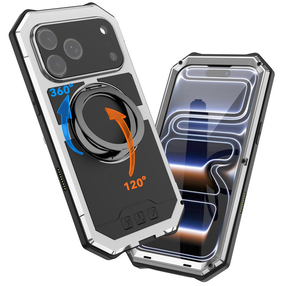 R-JUST case with MagSafe and stand for iPhone 17 Pro Max