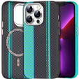 MagSafe's iPhone 13 Pro Max Case, Carbon Fiber, black / blue