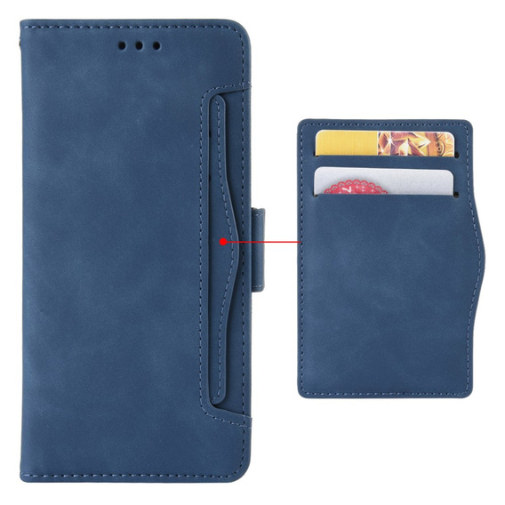 Flip case for Xiaomi Redmi Note 13 Pro+, Card Slot, blue