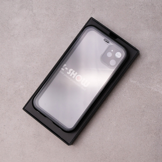 Case for iPhone 11, Magnetic Dual Glass, black