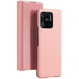 Case for Xiaomi Redmi 10C, Clear View, pink rose gold