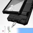 Armored case for Samsung Galaxy S25 Ultra, R-JUST, black