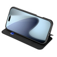Dux Ducis case for iPhone 17 Pro, Skin Pro, with flap, with card slot, black