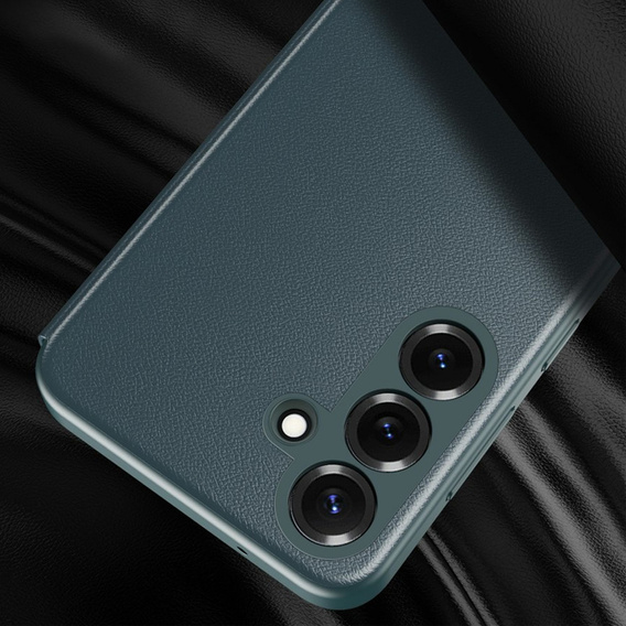 Smart View Window Leather Case for Samsung Galaxy S26, green