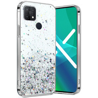 Case for Oppo A15 / A15s, Glittery, transparent