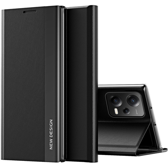 Flip case for Xiaomi Poco X5 5G / Redmi Note 12 5G, Side Magnetic, black
