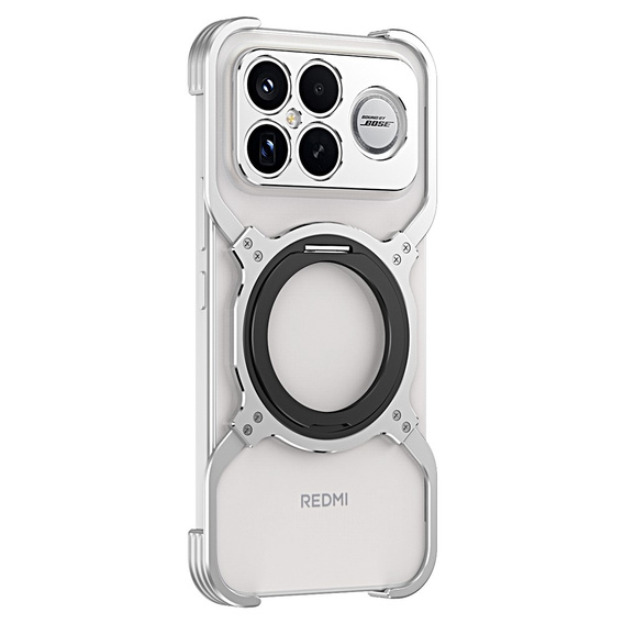 Metal Bumper Case with Magnet and Stand for Xiaomi Poco F8 Ultra