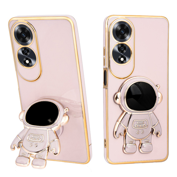 Case for Oppo A60, Astronaut, pink