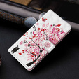 Flip case for Samsung Galaxy A14 4G/5G, Wallet, tree, white