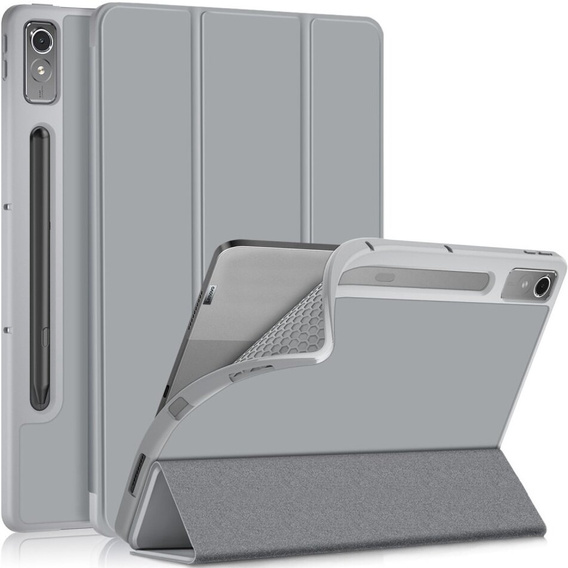 Case for Lenovo Tab P12, Smartcase with stylus space, grey