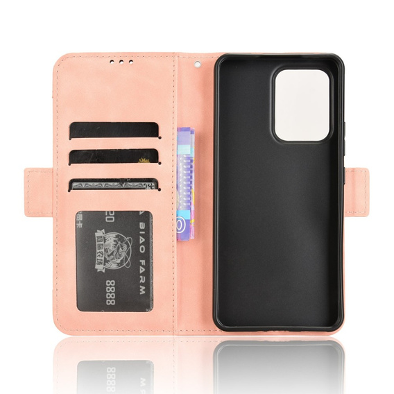 Flip case for Oppo Reno 13F / Oppo Reno 13FS, Card Slot, pink