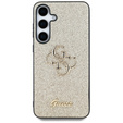 GUESS Fixed Glitter Big 4G Logo case for Samsung Galaxy S25