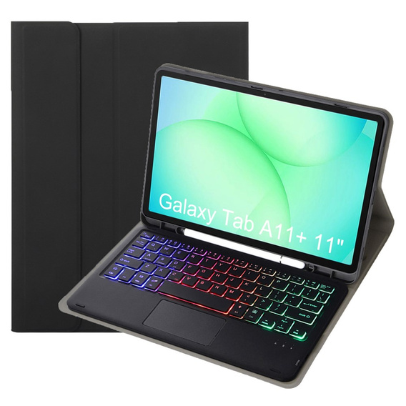 Case with backlit Bluetooth keyboard and touchpad for Samsung Galaxy Tab A11+