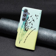 Flip case for Samsung Galaxy M34, Wallet, feather, blue