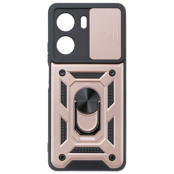 Case for Xiaomi Redmi 13C / Poco C65, CamShield Slide, pink rose gold