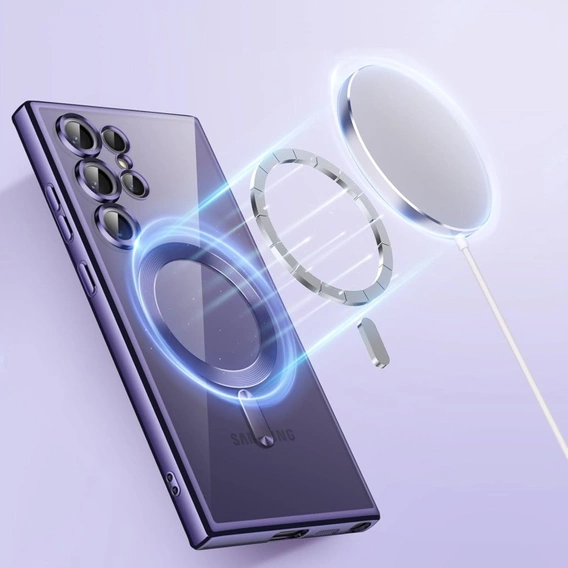 Case for Samsung Galaxy S23 Ultra, MagSafe Hybrid, purple