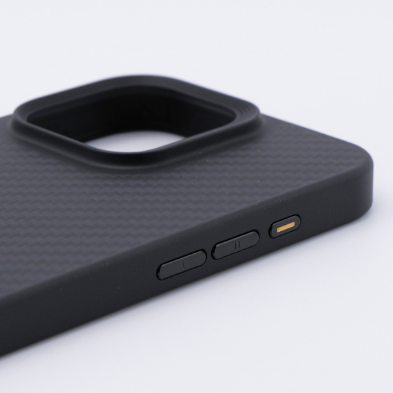 Case for iPhone 15 Pro Max, Aramid Fiber Cover, black