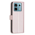 Flip case for Xiaomi Redmi Note 13 Pro 5G, BINFEN Wallet, pink