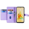Flip case for Oppo A38 / A18 4G, Wallet Zipper Pocket, purple